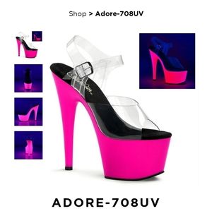 Pleaser Neon Pink Heels